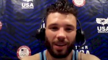 Thomas Gilman (57 kg) after making the 2021 freestyle Olympic team