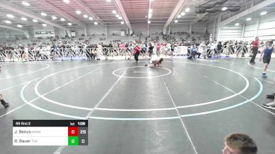 100 lbs Rr Rnd 2 - Jake Benyo, Mat Assassins Black vs Braxtyn Bauer, The Fort Hammers