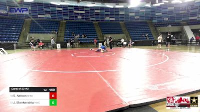 113 lbs Consi Of 32 #2 - Sawyer Nelson, Sebolt Wrestling Academy vs Jacob Blankenship, MWC Wrestling Academy, NE