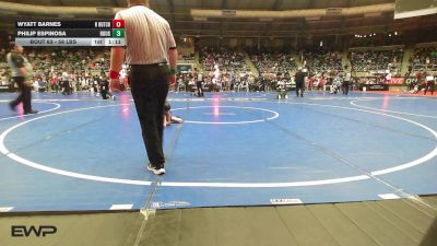 58 lbs Round Of 16 - Wyatt Barnes, Hutchy Hammers vs Philip Espinosa, Rough House