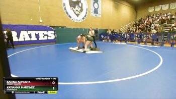 190 lbs Champ. Round 1 - Katianna Martinez, Evergreen vs Karina Armenta, Ernest Righetti