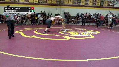 285 lbs Quarterfinal - Dominic DeBo, Chabot College vs Knolin Callender, College Of The Redwoods