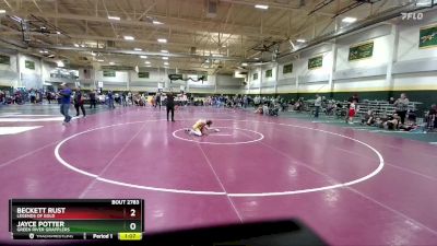 65 lbs 1st Place Match - Jayce Potter, Green River Grapplers vs Beckett Rust, Legends Of Gold