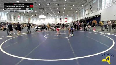 95 lbs Cons. Semi - Oleksandra Shcherban, Elite Wrestling Academy vs Lorilye Beardsley, Divas Of Destruction Wrestling Club