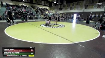 75 lbs Semifinal - Olivia Wara, NexGen Regional Training Cente vs Brigitte Dunford, 951 Wrestling Club