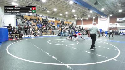 157 lbs Cons. Round 2 - Devon Sanchez, Los Alamitos vs Angel Martinez, Alemany