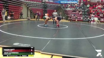 285 lbs Quarterfinal - Adam Alvarenga, Adams State vs Mason Watt, Chadron State