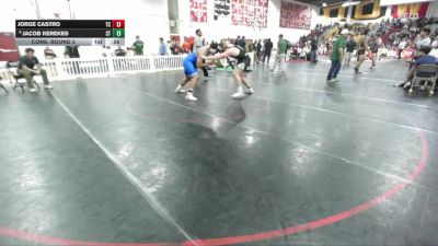 215 lbs Cons. Round 5 - Jorge Castro, Temescal Canyon vs Jacob Kerekes, South Torrance