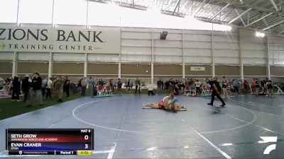 126 lbs Cons. Round 3 - Seth Grow, Sanderson Wrestling Academy vs Evan Craner, Utah