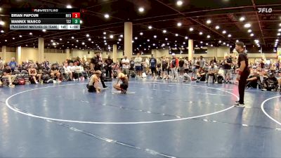 150 lbs Placement Matches (32 Team) - Mannix Wasco, Team Shutt RJ vs Brian Papcun, Morris Fitness Dynasty