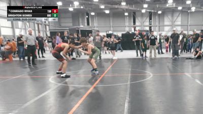 117 lbs Cons. Sub-semis - Brighton Somes, Newberg Mat Club vs Conrado RIVAS, Toppenish Badboy Wrestling