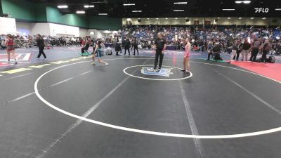 100 lbs Round Of 32 - Jaclyn Bouzakis, NC vs Sophia Toscano, CA