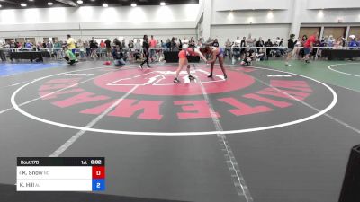 130 kg C-semi - Kennedie Snow, North Carolina vs Kalyse Hill, Alabama