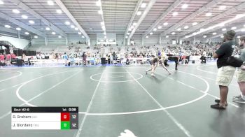 145 lbs Round Of 32 - Dillon Graham, Indiana Outlaws Black vs JJ Giordano, Triumph Elite