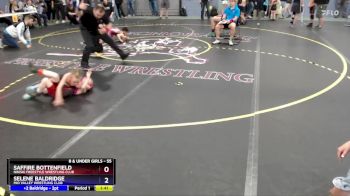 55 lbs Quarterfinal - Saffire Bottenfield, Nikiski Freestyle Wrestling Club vs Selene Baldridge, Mid Valley Wrestling Club
