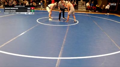 157 lbs Cons. Round 3 - Isaiah Morales, Barton vs Jonas Petrie, Rochester Community & Tech. College