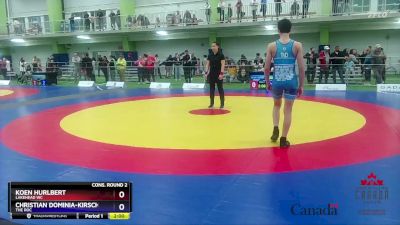 65kg Cons. Round 2 - Koen Hurlbert, Lakehead WC vs Christian Dominia-Kirsch, The ROC