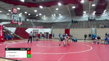 132 lbs Semifinal - Justice Thornton, Columbus North vs Josh Foxworthy, Southport