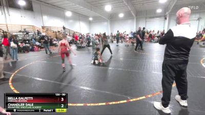 90 lbs Round 3 - Chandler Dale, Roundtree Wrestling Academy vs Bella Galfetti, Carolina Reapers