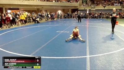 61 lbs Cons. Round 1 - Kael Schut, STMA (St. Michael/Albertville) vs Koy Koenig, Stewartville