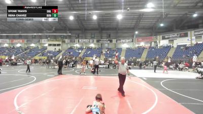 54 lbs Consolation - Stone Travis, Englewood Pirates (PYS) vs Rena Chavez, Duran Elite