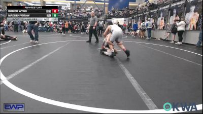 100 lbs Round Of 16 - Romeo Wynn, El Reno Wrestling Club vs Madden Votaw, Husky WC