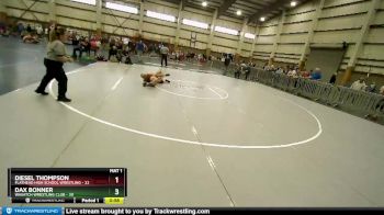 132 lbs Champ. Round 2 - Dax Bonner, Wasatch Wrestling Club vs Diesel Thompson, Flathead High School Wrestling