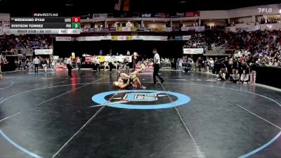 5A 114 lbs Cons. Round 1 - Shawn Pierce, Clovis vs Michael Garcia, Cibola