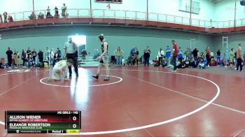 145 lbs 3rd Place Match - Eleanor Robertson, Franklin Wrestling Club vs Allison Wiener, Rhyno Academy Of Wrestling