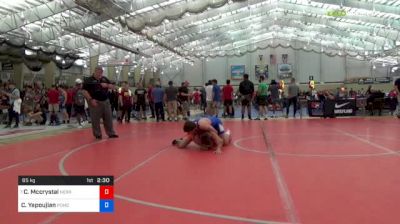 65 kg Round Of 64 - Colton Mccrystal, Nebraska vs Colton Yapoujian, Pomona High School