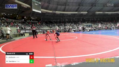 46 lbs Round Of 16 - Sawyer Jackson, Lawrence Elite vs Miles Sanders, Team Tulsa Wrestling Club