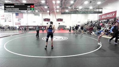 150 lbs Quarterfinal - Seth Ives, Stafford vs Dustin Powers, Waterford