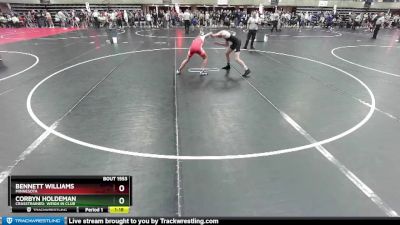 120 lbs Champ. Round 1 - Bennett Williams, Minnesota vs Corbyn Holdeman, CrassTrained: Weigh In Club