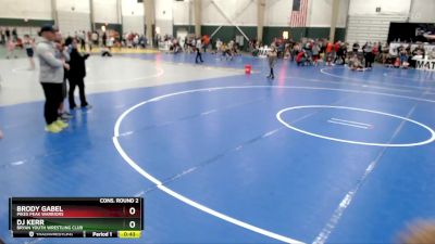 73 lbs Cons. Round 2 - Dj Kerr, Bryan Youth Wrestling Club vs Brody Gabel, Pikes Peak Warriors