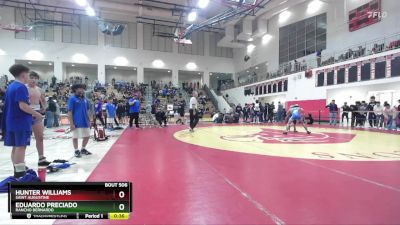 120 lbs Cons. Round 3 - Eduardo Preciado, Rancho Bernardo vs Hunter Williams, Saint Augustine