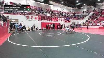 HS 115 lbs Champ. Round 2 - Madison Polson, Garden City HS vs Christina Guerrero, EISENHOWER