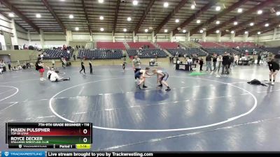 116 lbs 1st Place Match - Masen Pulsipher, Top Of Utah vs Royce Decker, Stallions Wrestling Club