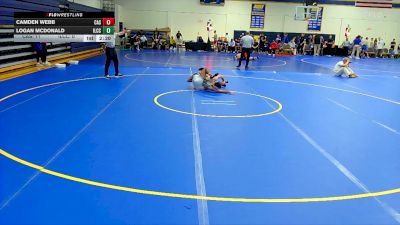 141 lbs Round 1 (6 Team) - Logan McDonald, Iowa Lakes Community College vs Camden Webb, Carl Albert State