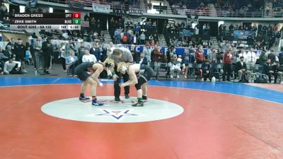 6A 132 lbs 1st Place Match - Zeke Smith, Mortimer Jordan HS vs Braden Gress, Spanish Fort
