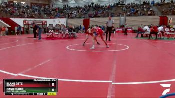 106 lbs Champ. Round 3 - Blake Getz, Roncalli vs Nash Burke, Munster High School