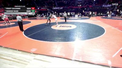 2A 215 lbs 3rd Place Match - Genesis Ward, Evergreen Park vs Foley Calcagno, Elmhurst (IC Catholic)