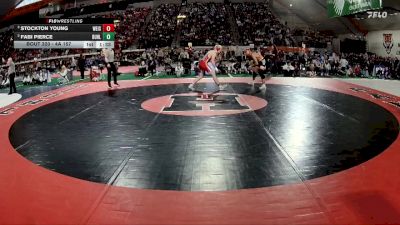 4A 157 lbs Semifinal - Stockton Young, Weiser vs Fabi Pierce, Buhl