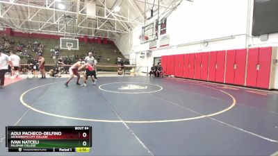 184 lbs Champ. Round 2 - Ivan Natceli, Palomar College vs Aoui Pacheco-Delfino, Sacramento City College