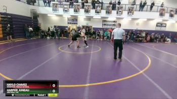 145 lbs Quarterfinal - Harper Juneau, Greybull MS vs Haylo Chavez, Riverton Middle School