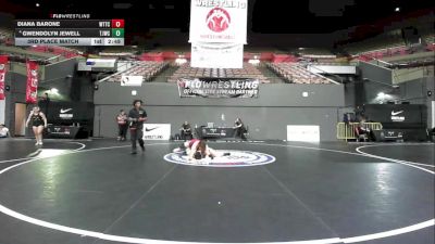 3rd Place Match - Diana Barone, World Team Training Center vs Gwendolyn Jewell, Team Jesus Wrestling Club