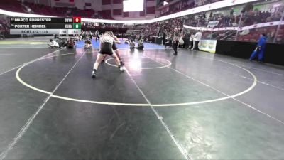 175 lbs 11th Place Match - Marco Forrester, Owyhee vs Porter Heindel, Kuna