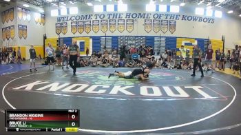 132 lbs Semis & Wb (16 Team) - Brandon Higgins, The Outsiders vs Bruce Li, Funky Monkey