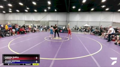 120 lbs Placement Matches (8 Team) - Carson Dupill, Tennessee vs Julian Santana, Washington