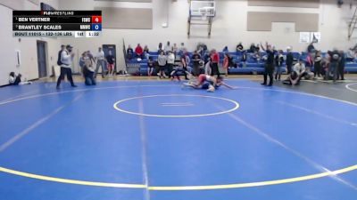 132-136 lbs Champ. Round 2 - Ben Vertner, Fighting Squirrels Wrestling Club vs Brantley Scales, Mountain Man Wrestling Club