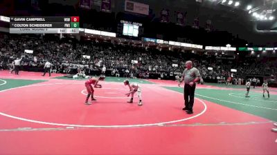 61 lbs Cons. Round 5 - Gavin Campbell, WSW1 vs Colton Scheiderer, PWCA
